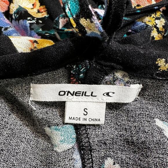 O'neill Womens Open Back Floral Alta Midi Dress Black Black Small Whimsigoth Y2K - Picture 11 of 12